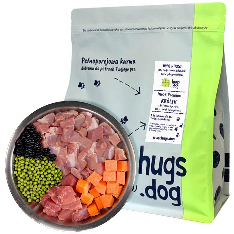 KARMA KRÓLIK Z BATATAMI I JEŻYNĄ – HUGS Premium
