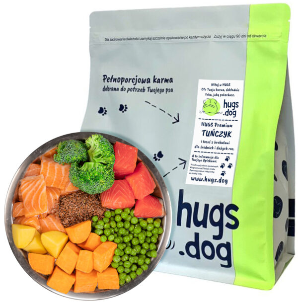 TUŃCZYK i ŁOSOŚ z BROKUŁAMI – HUGS Premium